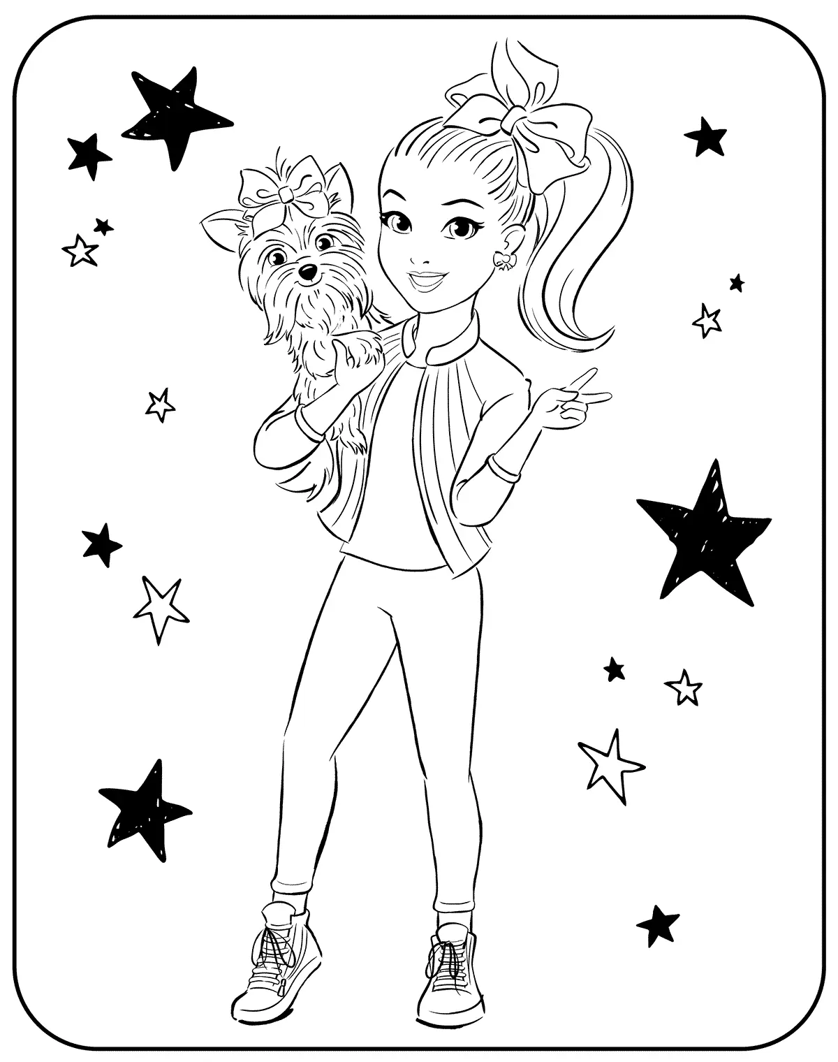 Jojo Siwa Coloring Pages 33