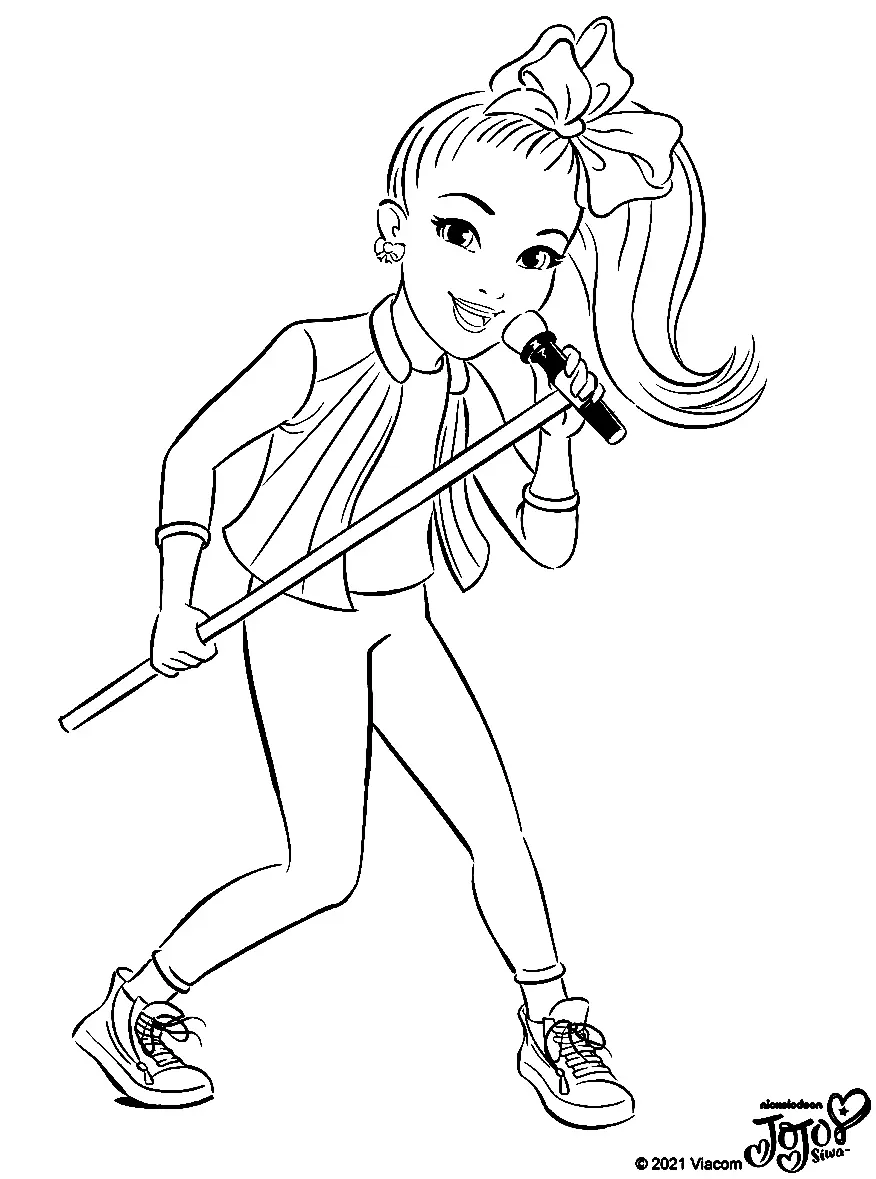 Jojo Siwa Coloring Pages 41