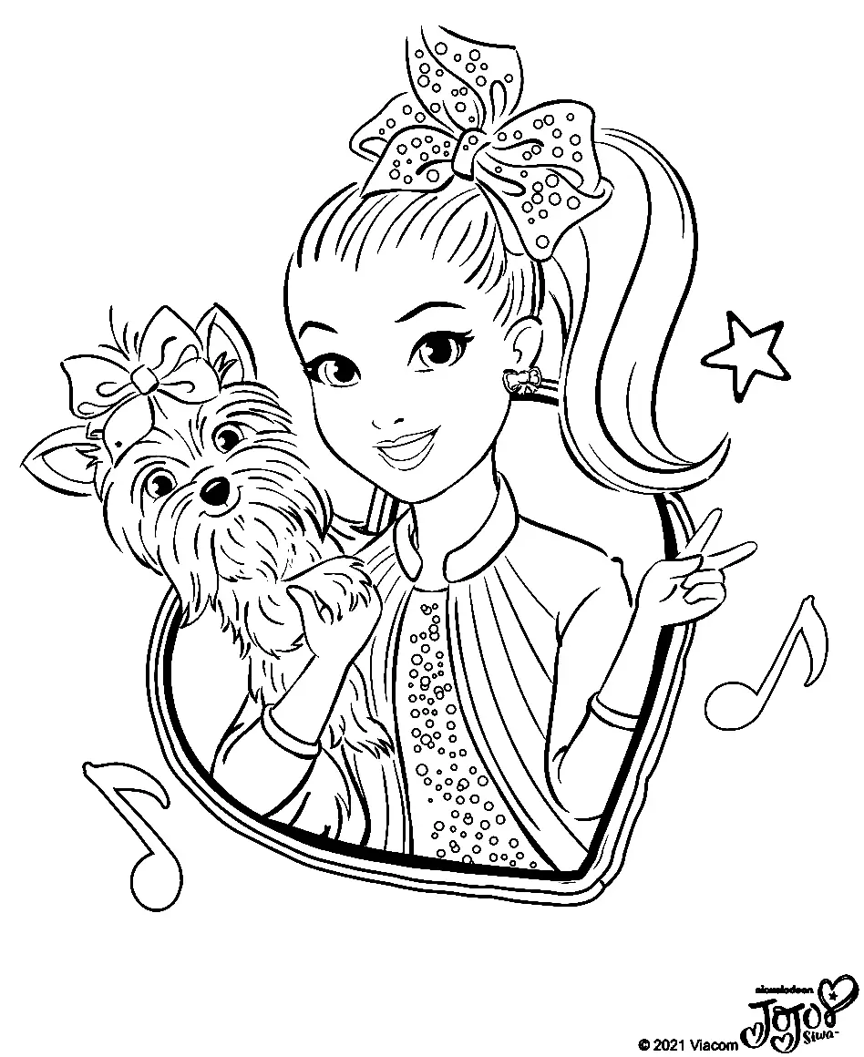 Jojo Siwa Coloring Pages 44