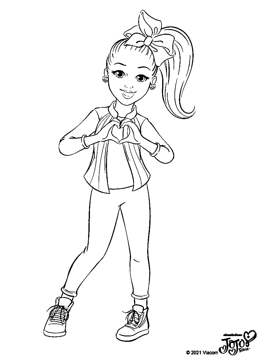 Jojo Siwa Coloring Pages 45