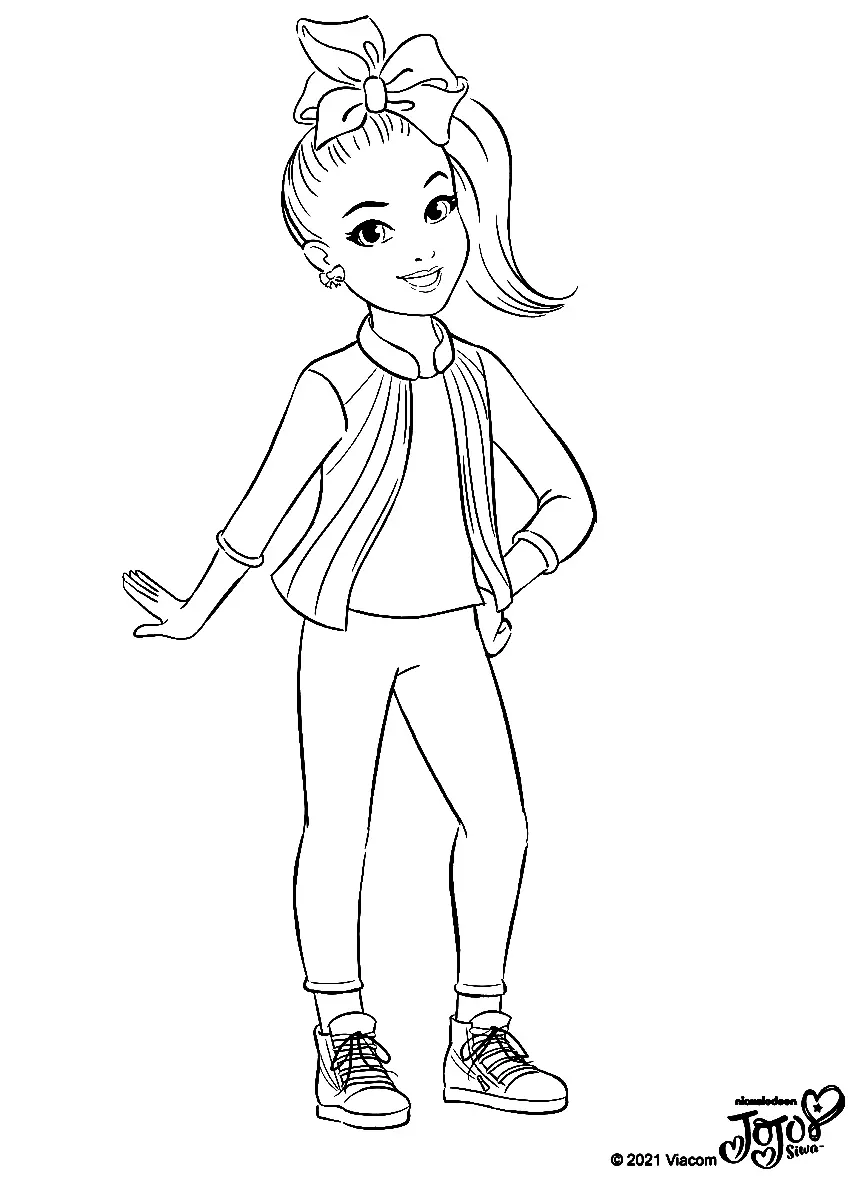 Jojo Siwa Coloring Pages 48