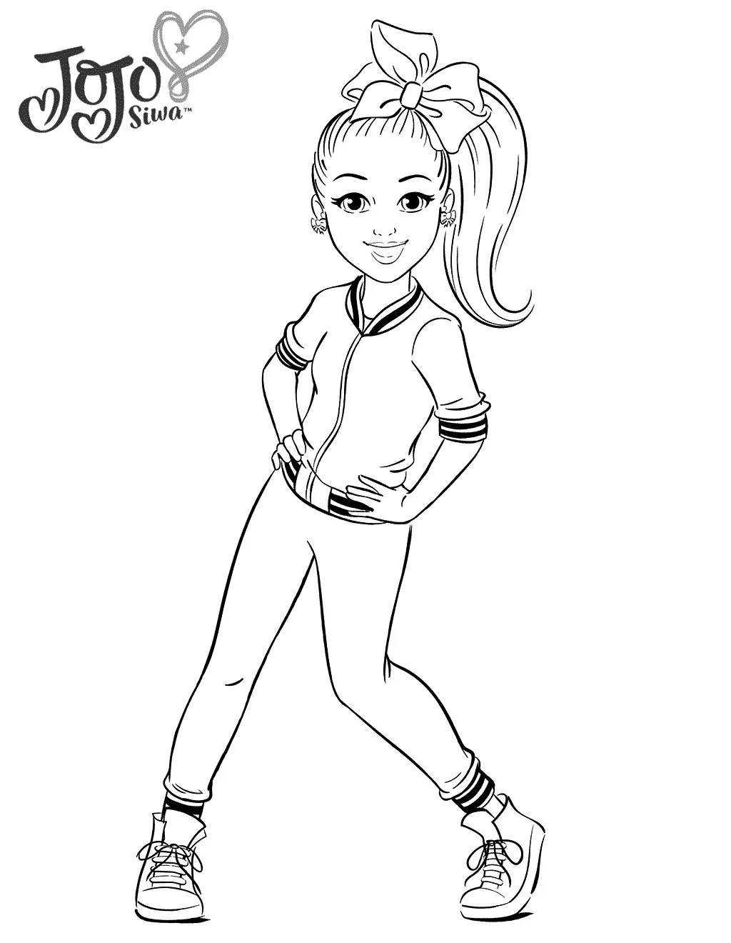 Jojo Siwa Coloring Pages 6