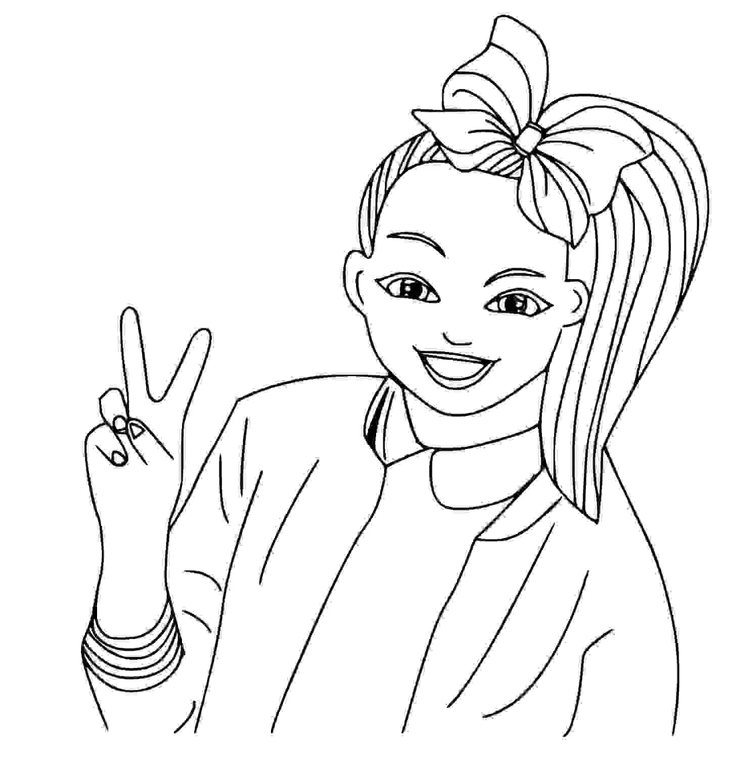 Jojo Siwa Coloring Pages 7