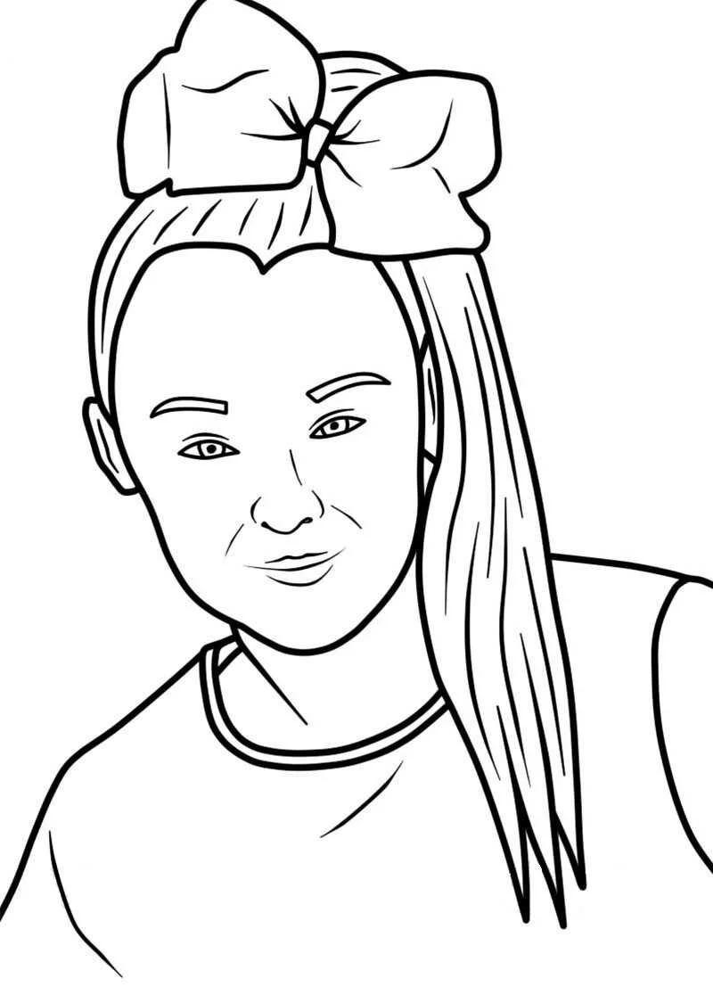 Jojo Siwa Coloring Pages 8