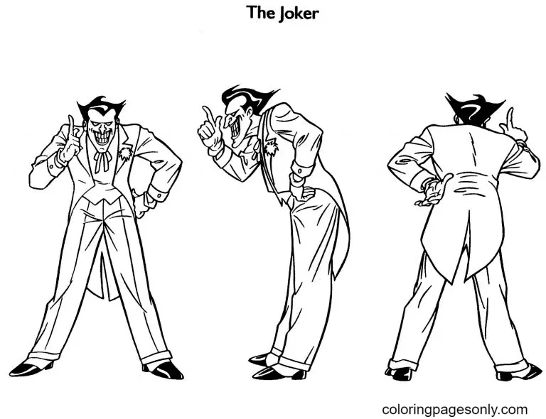 Desenhos de Joker Para Colorir