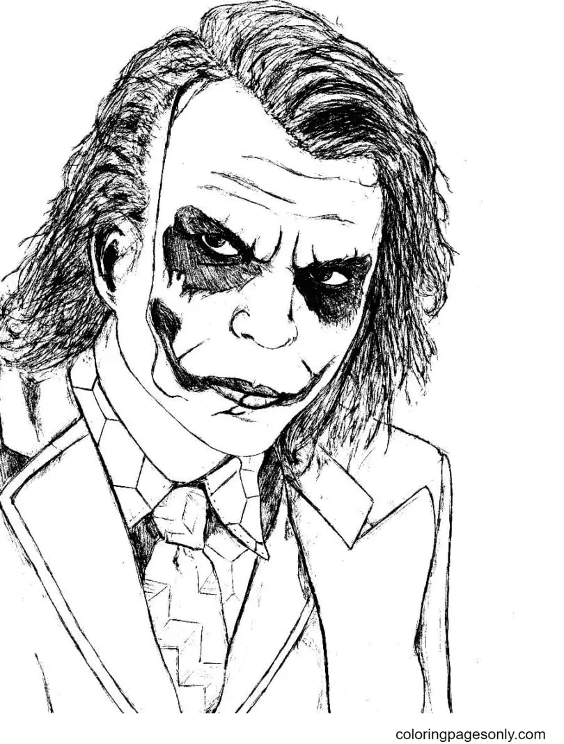 Desenhos de Joker Para Colorir 7