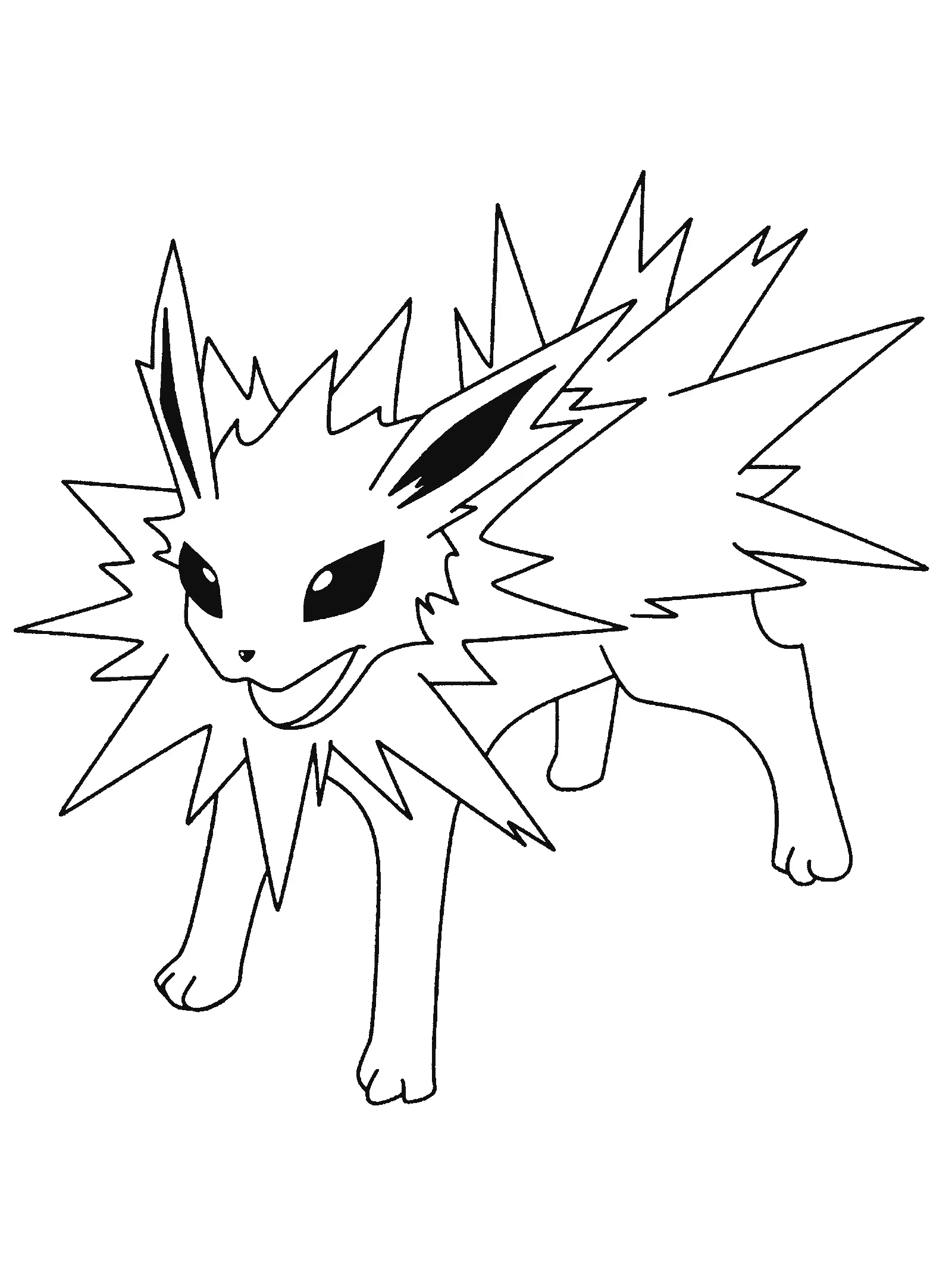 Jolteon Para Colorir