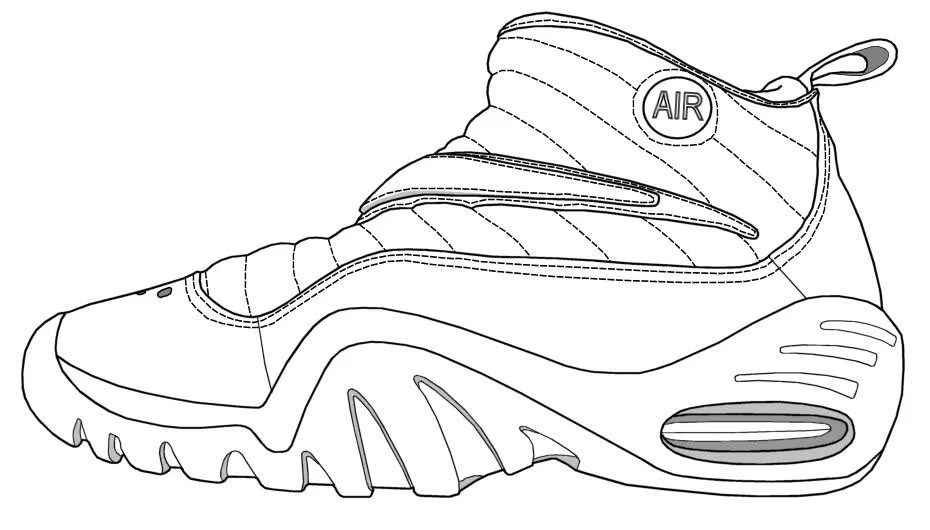 Desenhos de Jordan 4 Para Colorir