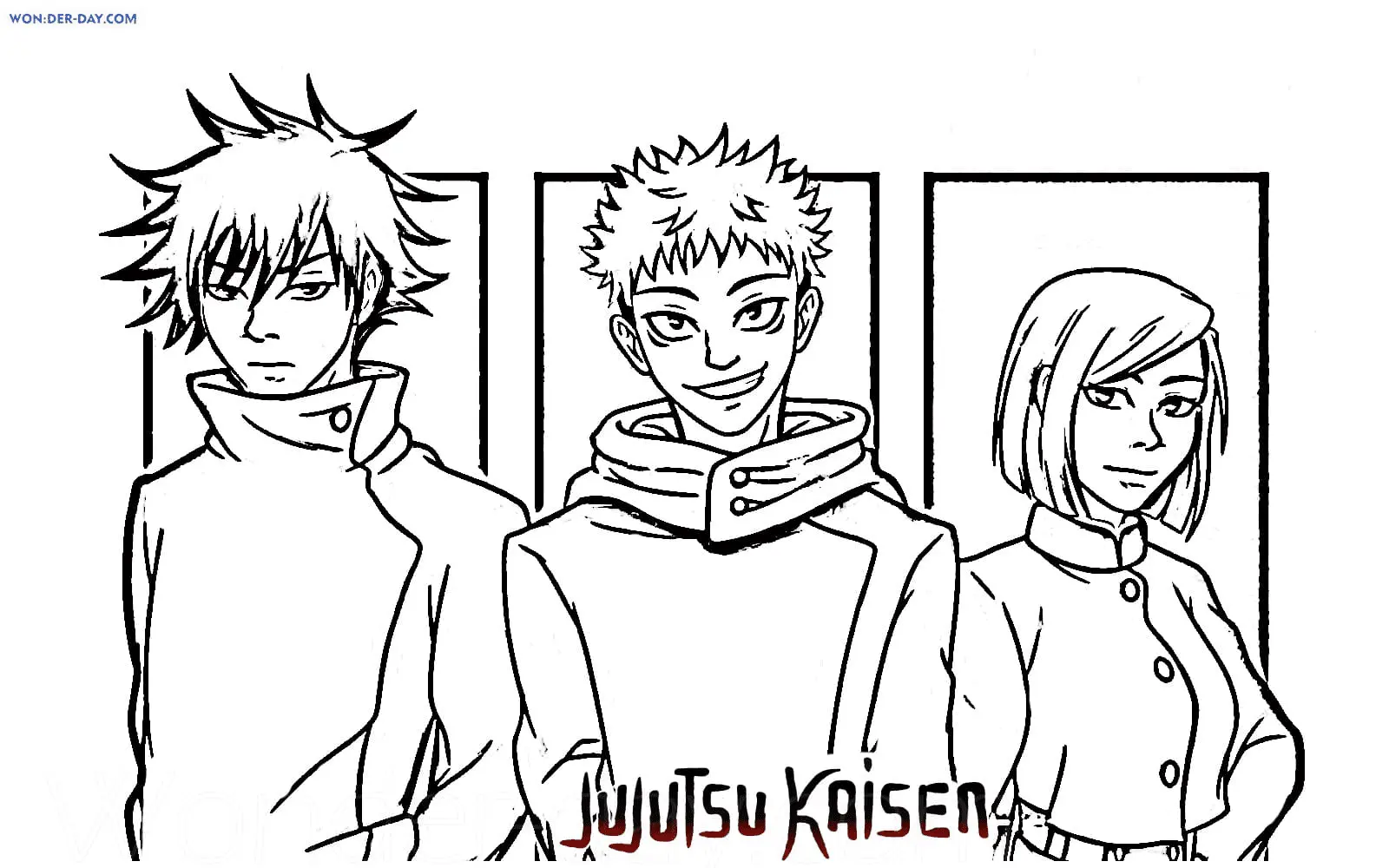 Desenhos de Jujutsu Kaisen Para Colorir 52