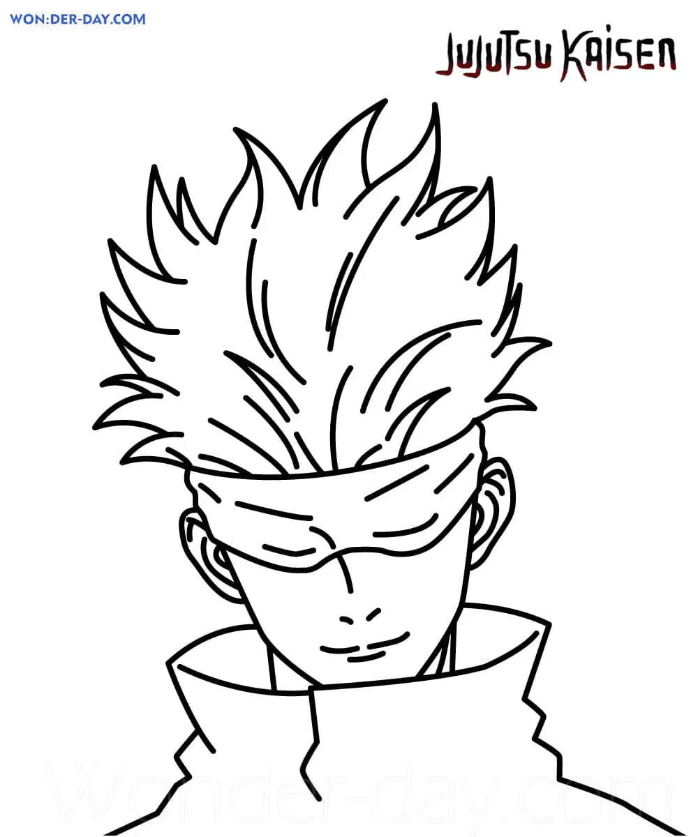 Desenhos de Jujutsu Kaisen Para Colorir 57