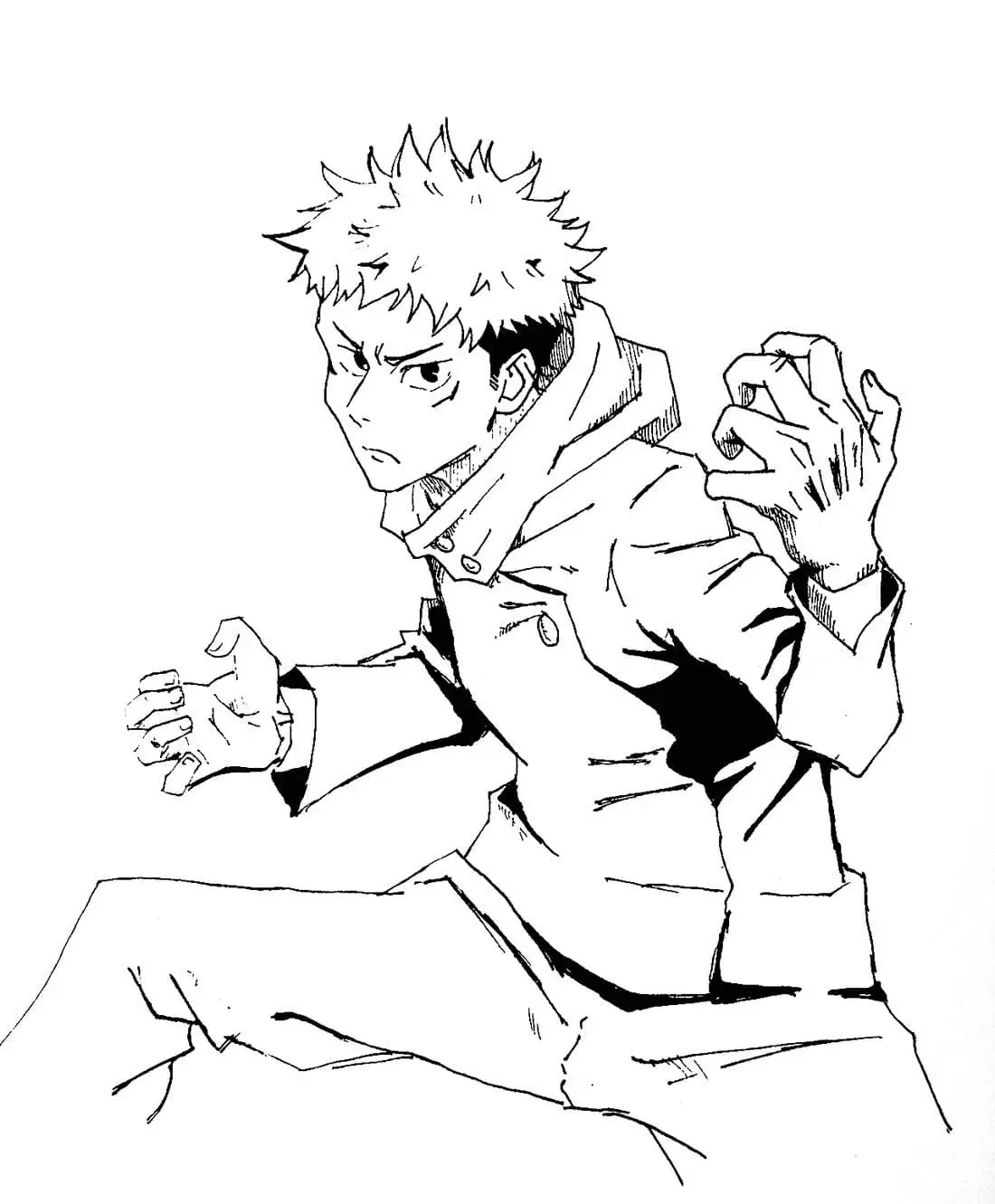 Desenhos de Jujutsu Kaisen Para Colorir 60