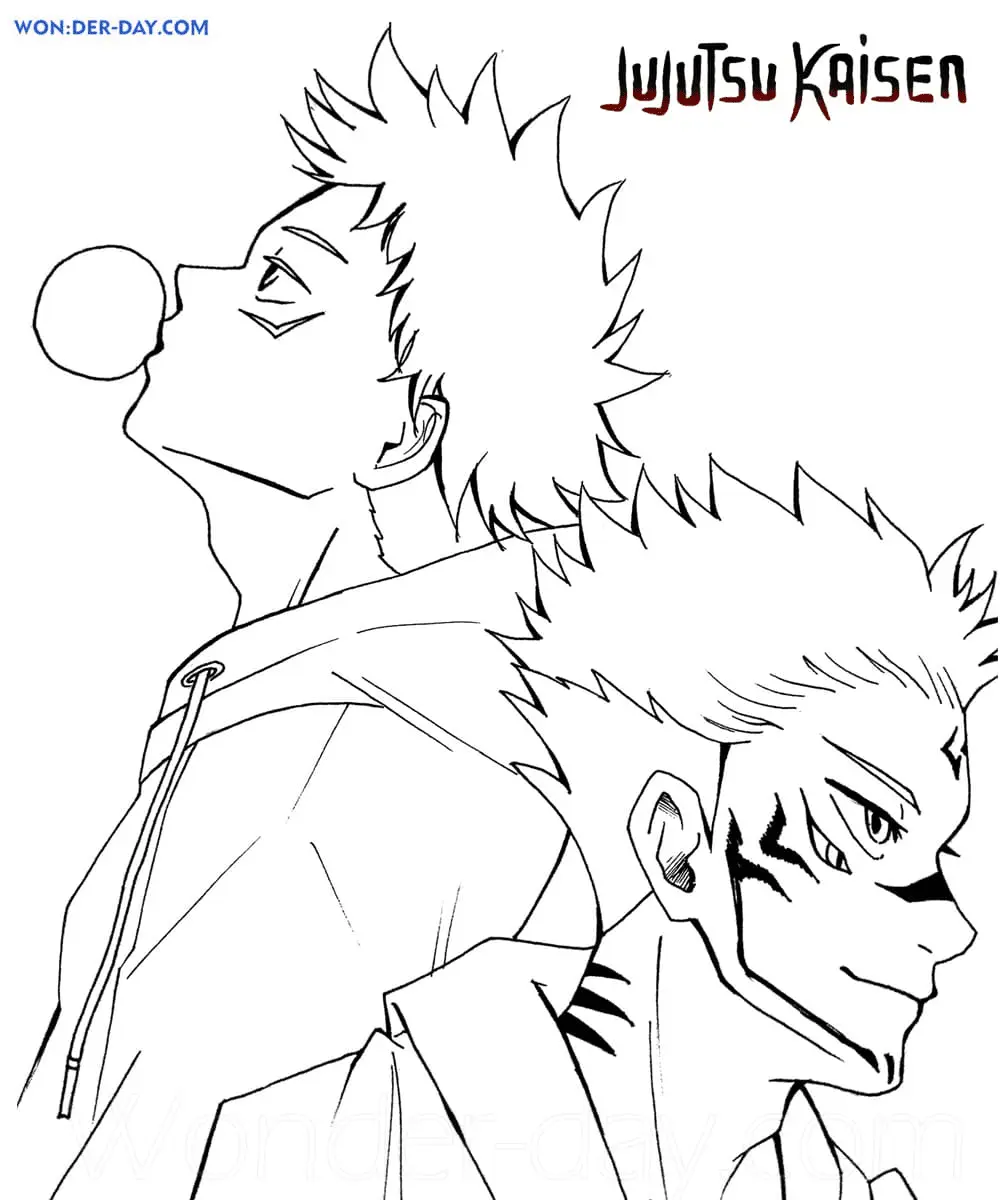 Jujutsu Kaisen Coloring Pages 72