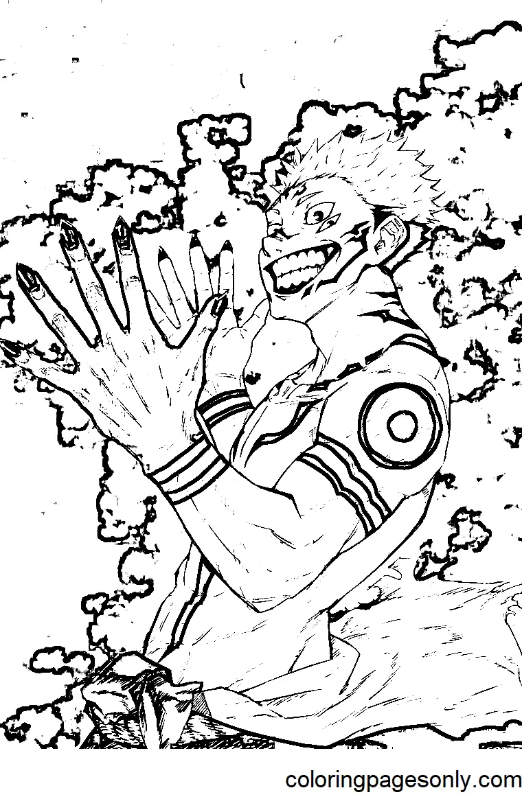 Jujutsu Kaisen Coloring Pages 76