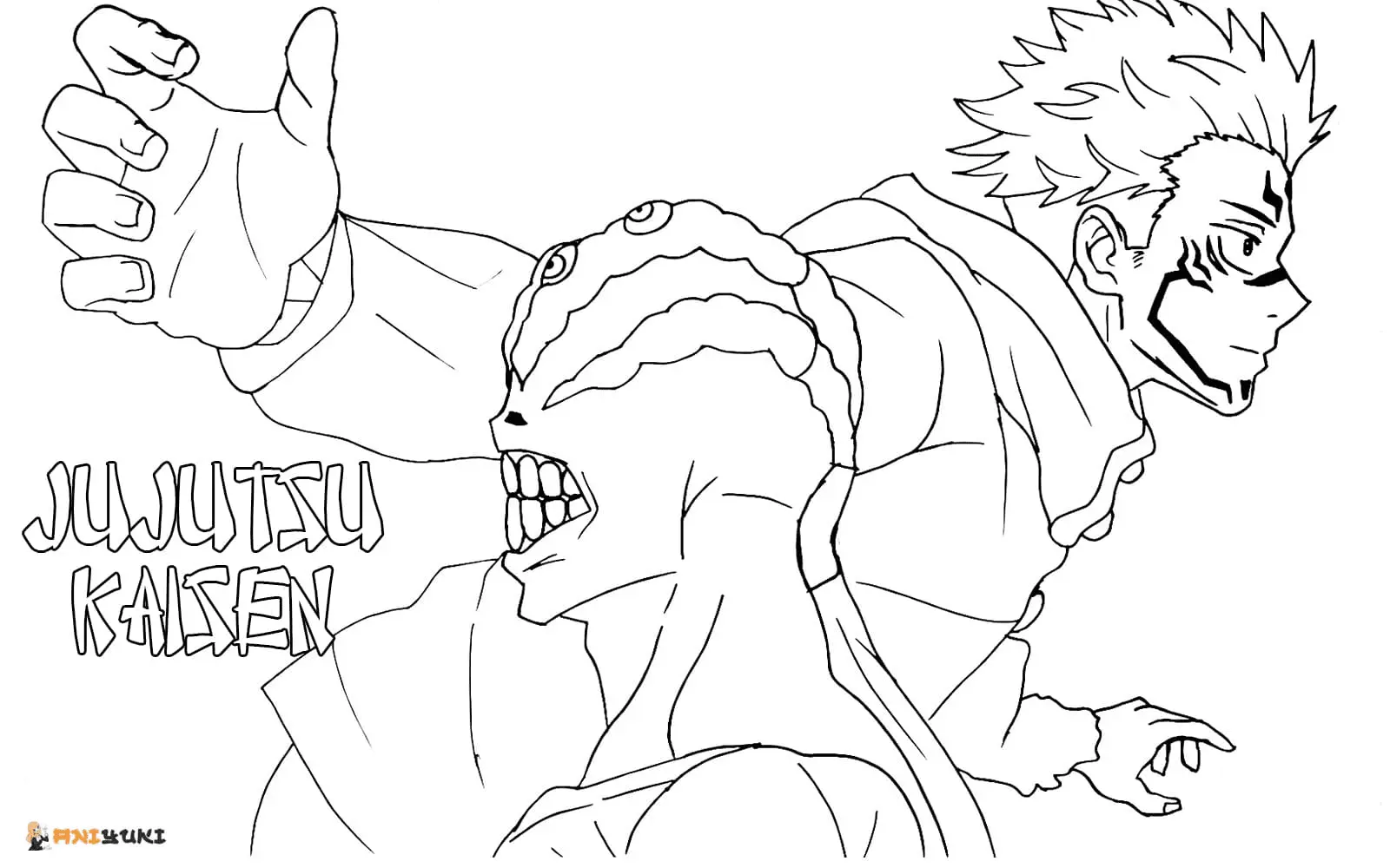 Jujutsu Kaisen Coloring Pages 80