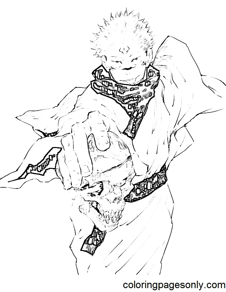 Jujutsu Kaisen Para Colorear 87