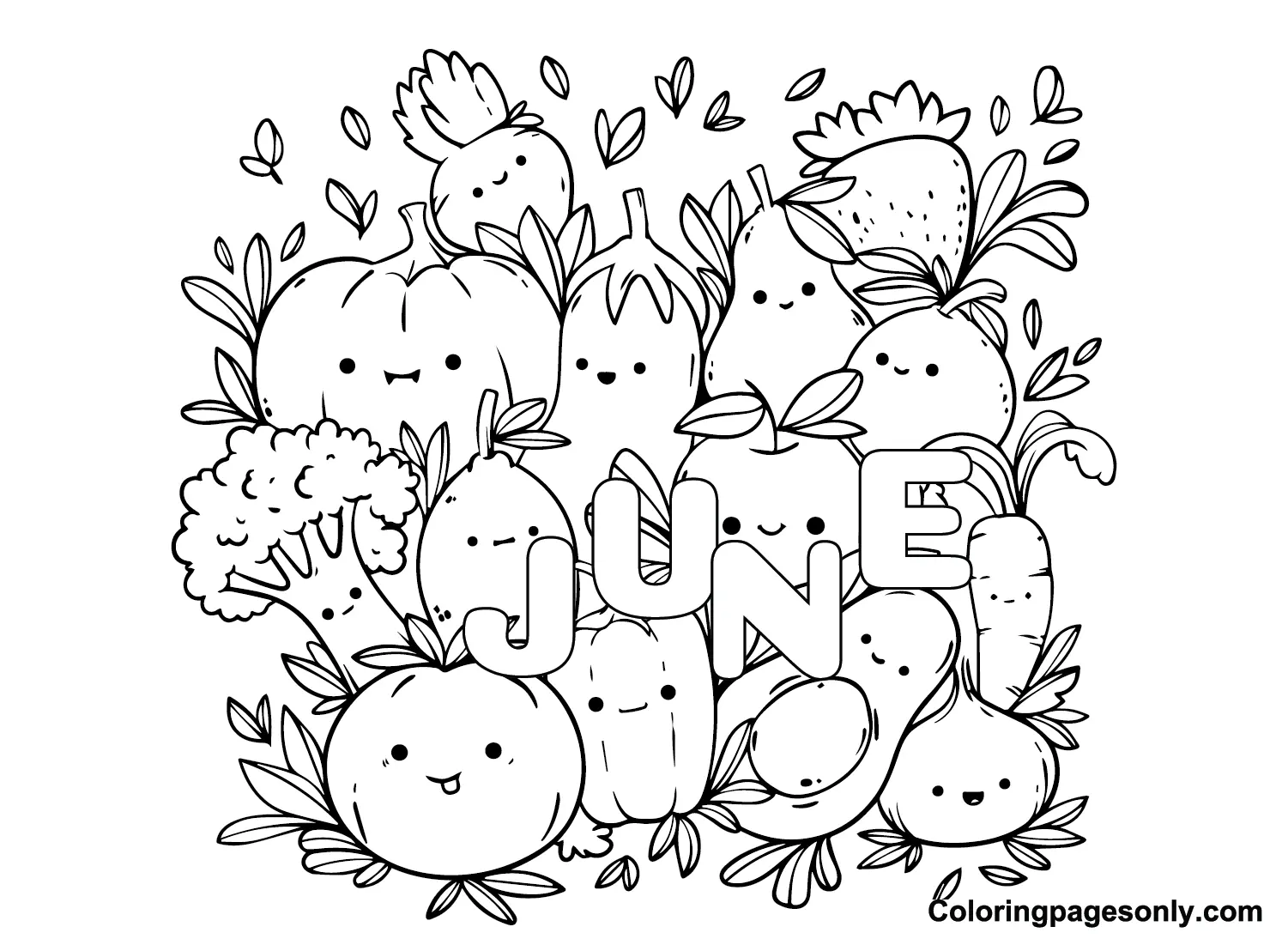 June Coloring Pages 16