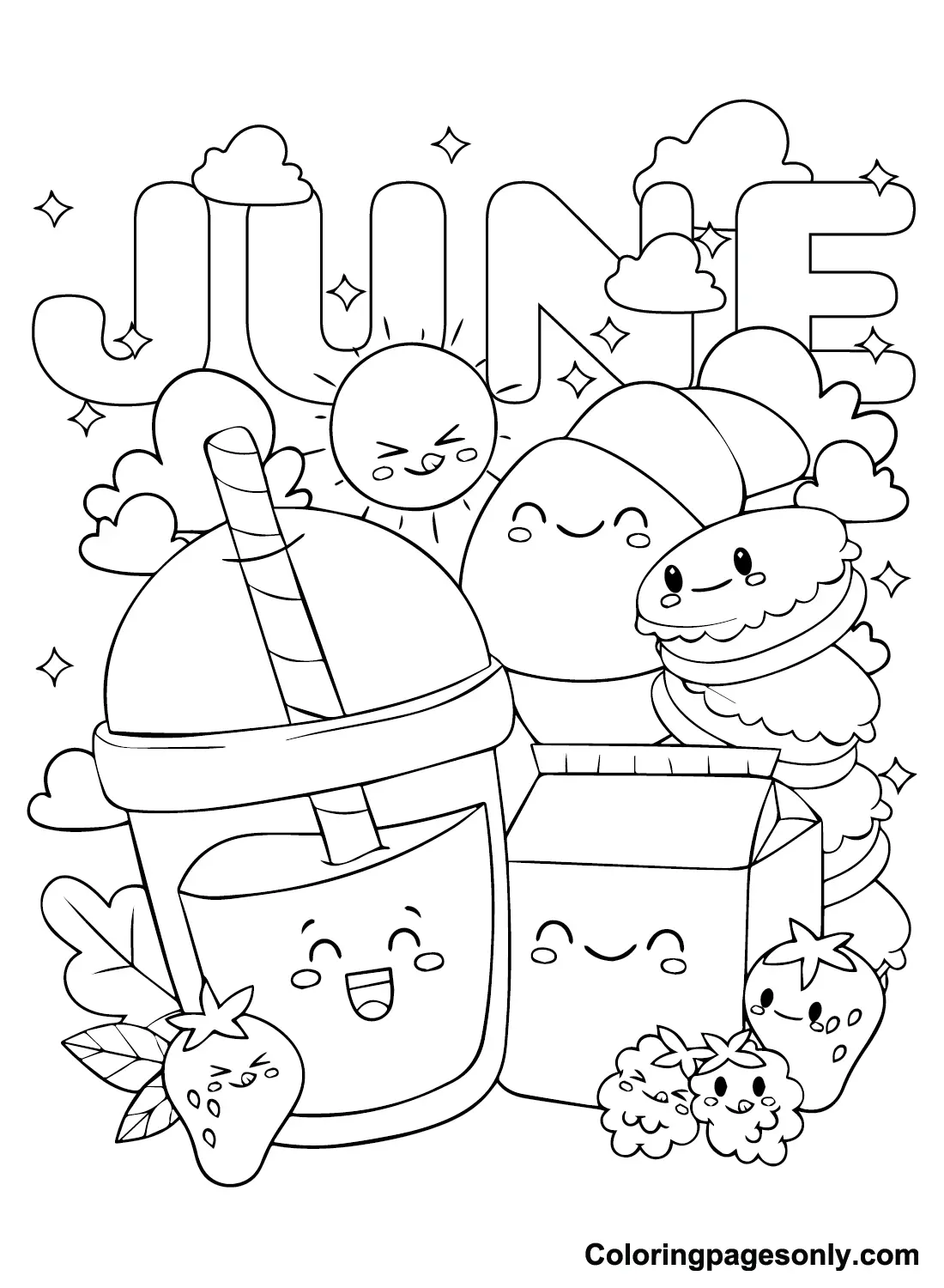 June Coloring Pages 19