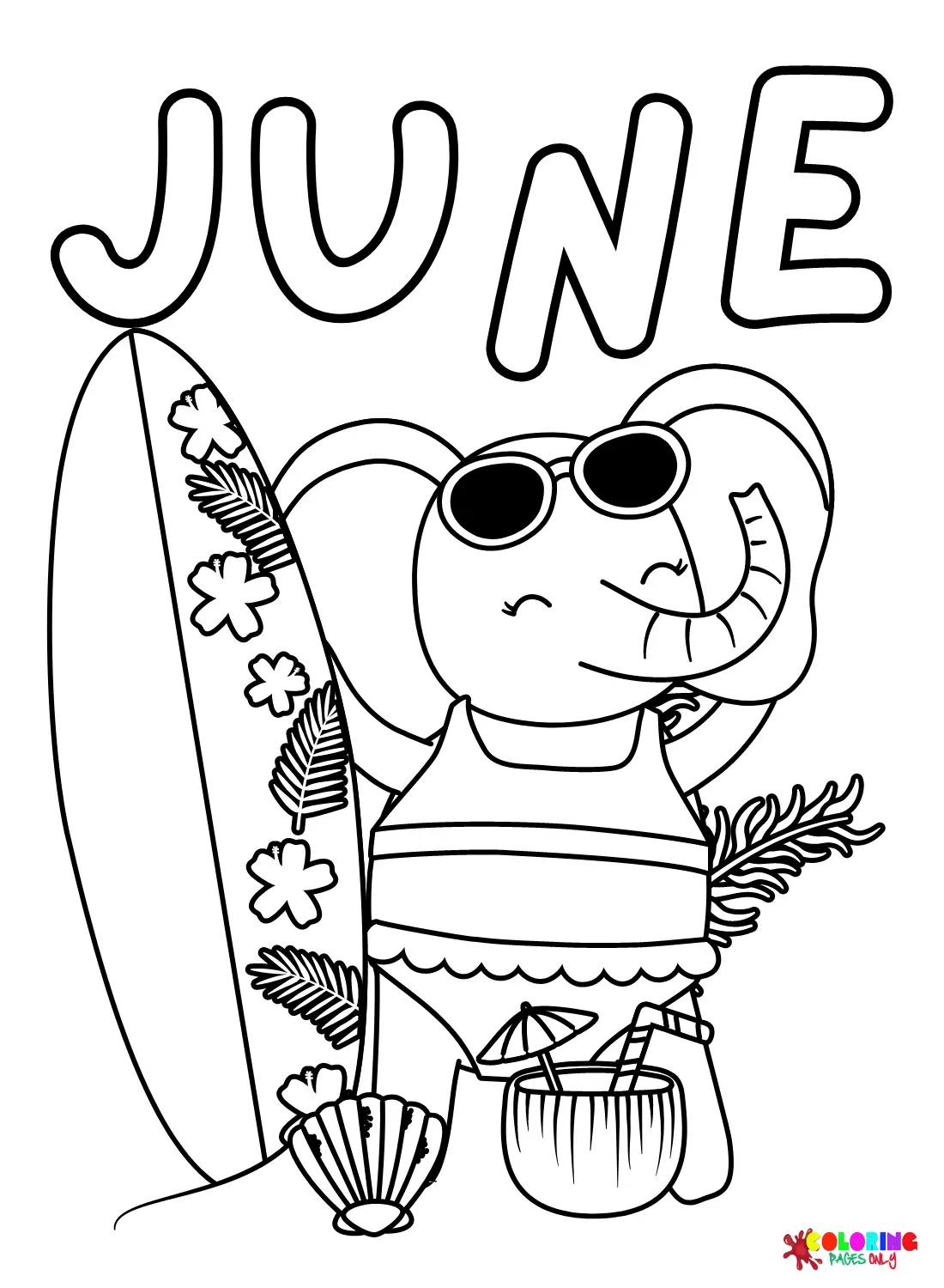 June Coloring Pages