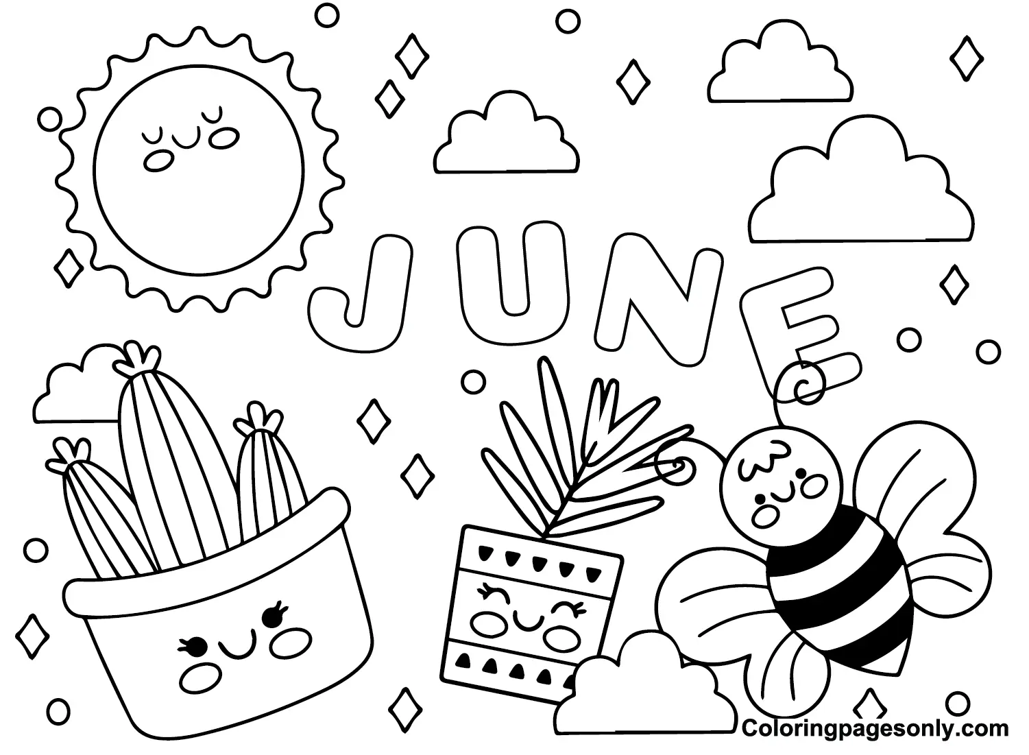 June Coloring Pages 9