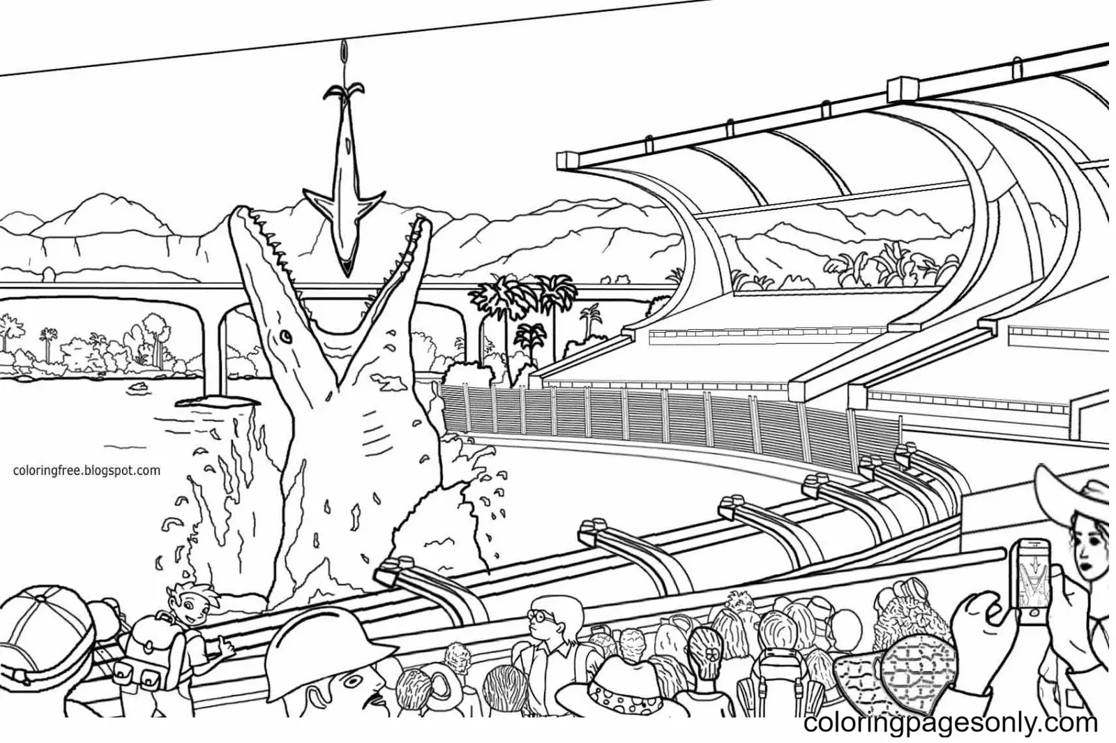 Jurassic World Coloring Pages 14