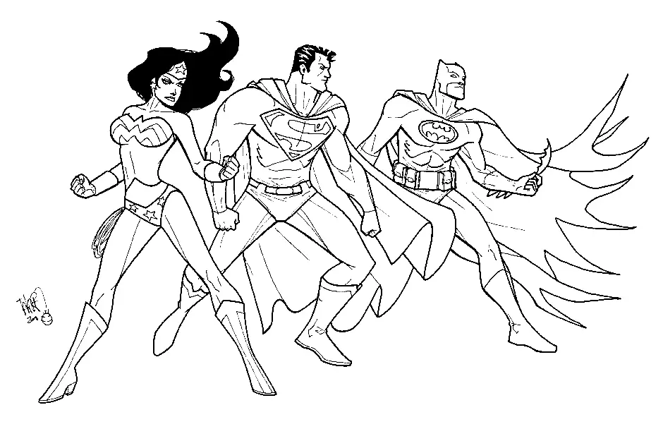 Justice League Coloring Pages 13