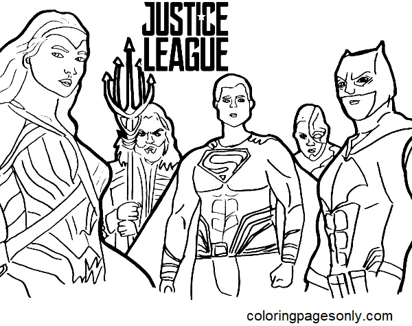 Justice League Coloring Pages 21