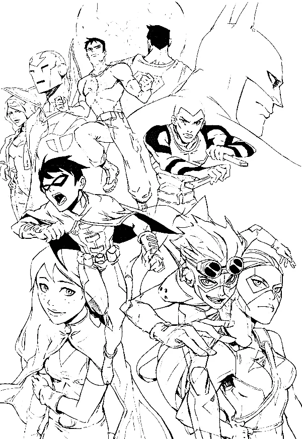 Justice League Coloring Pages 23