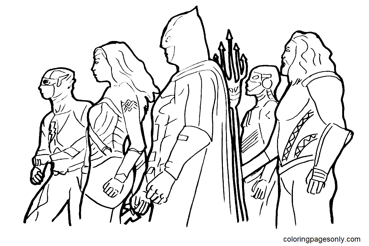 Justice League Coloring Pages 30