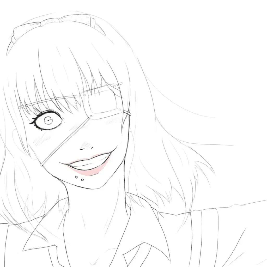 Desenhos de Kakegurui Para Colorir 49