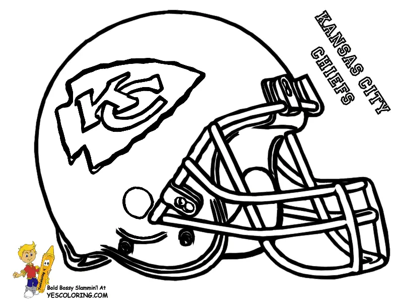 Desenhos de Kansas City Chiefs Para Colorir 15