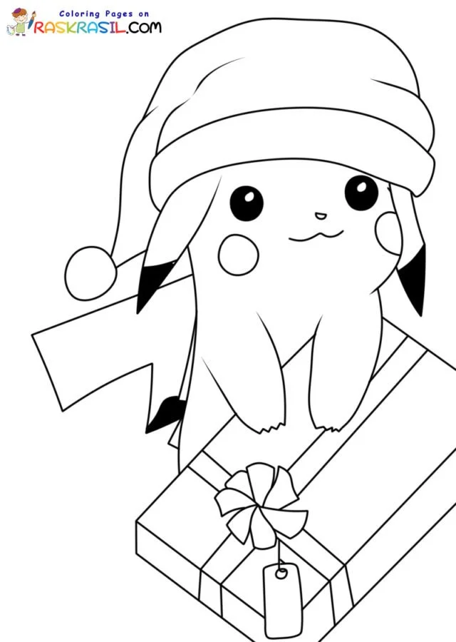 Desenhos de Natal Kawaii Para Colorir