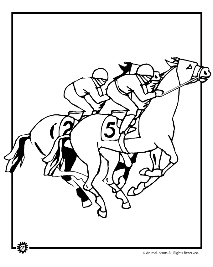 Kentucky Derby Coloring Pages 10