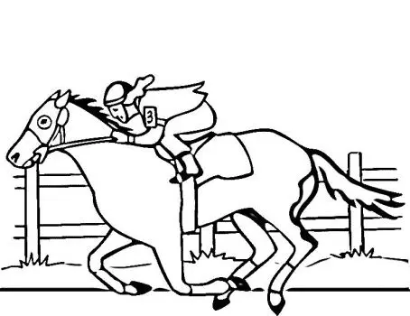 Kentucky Derby Coloring Pages 9