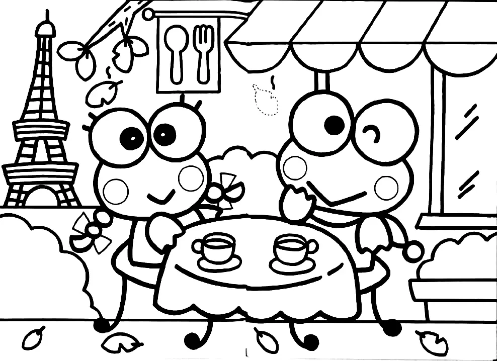 Keroppi Coloring Pages 61