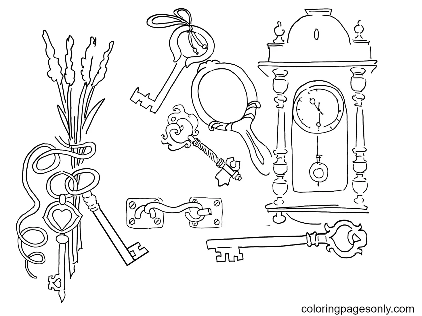 Llaves Para Colorear 36