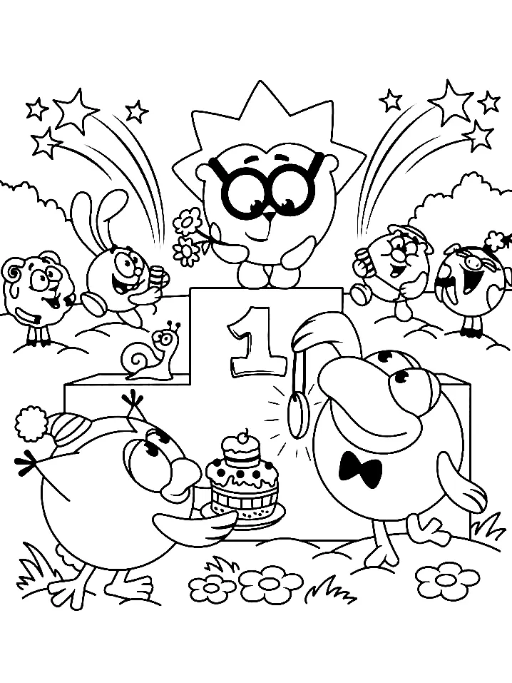 KikoRiki Coloring Pages 8