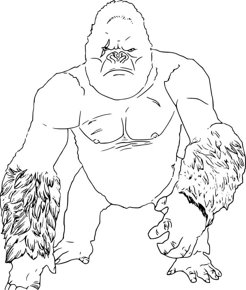 King Kong Para Colorear 11