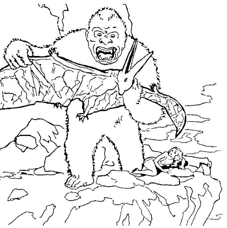 King Kong Coloring Pages 21