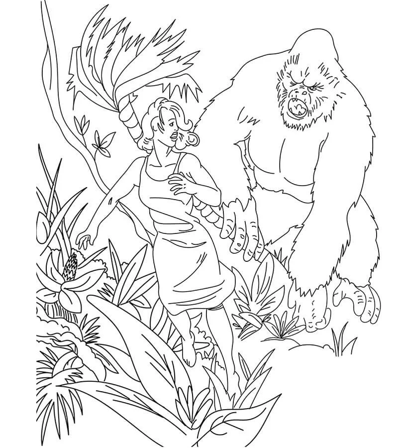 King Kong Coloring Pages 22