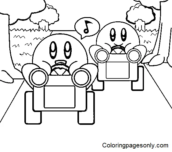 Desenhos de Kirby Para Colorir