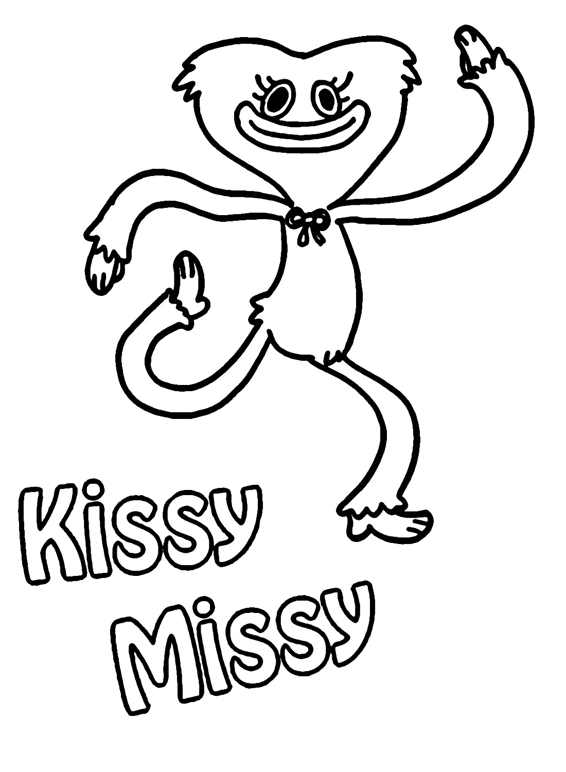 Kissy Missy Coloring Pages