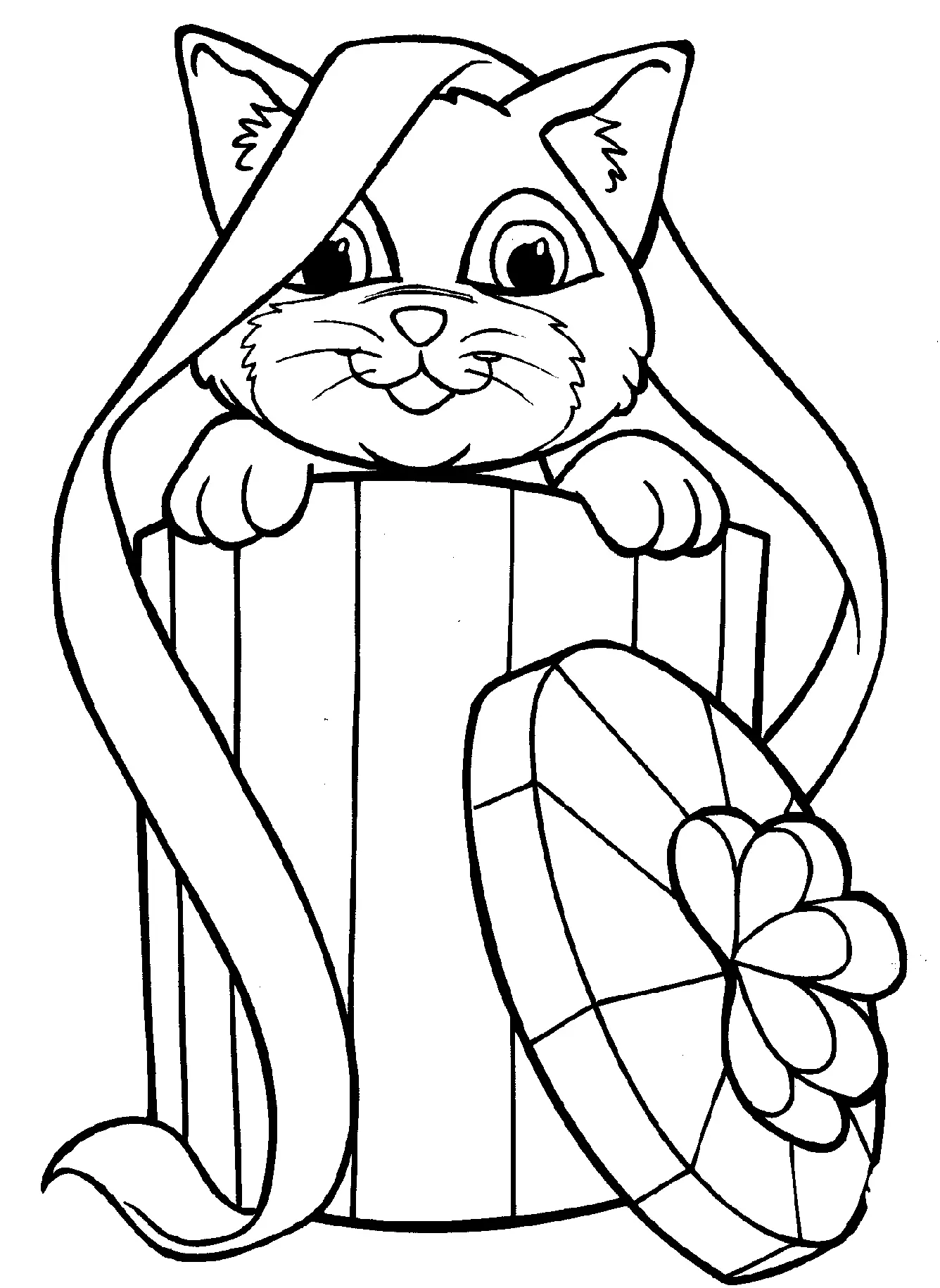 Desenhos de Gatinhos Para Colorir 50