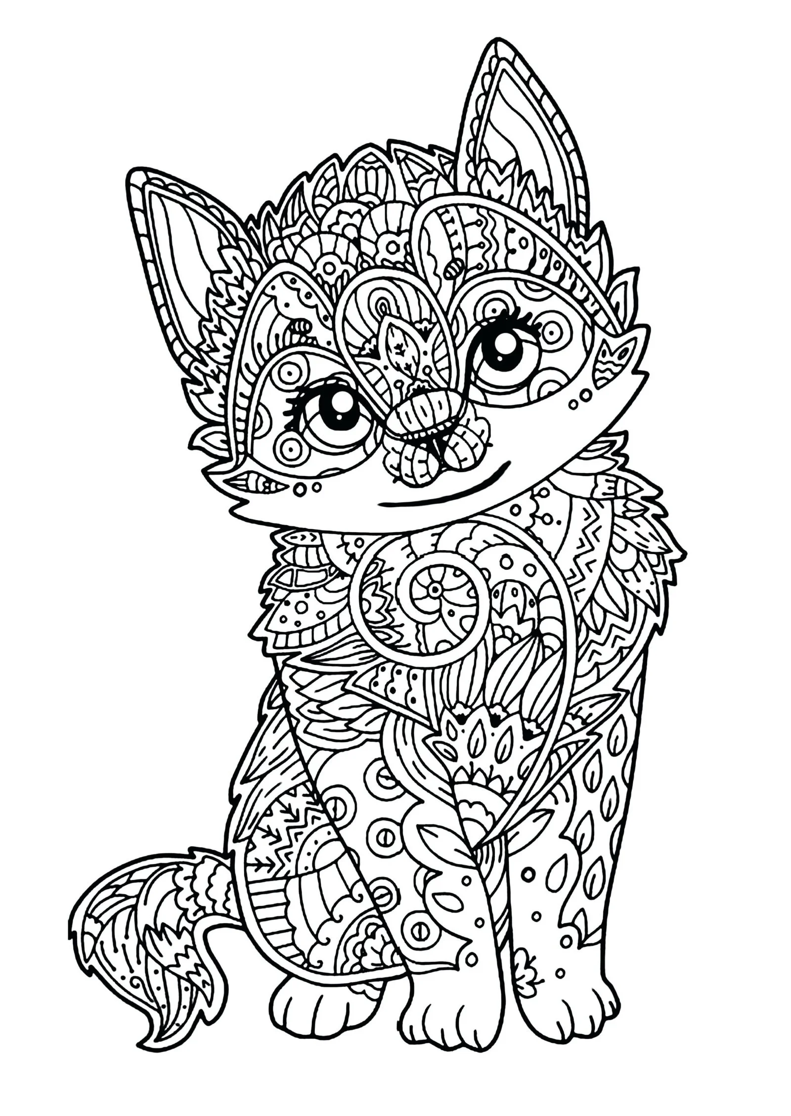 Gatos Para Colorear 174