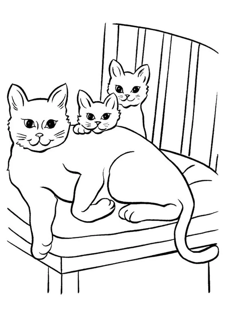 Gatos Para Colorear 180