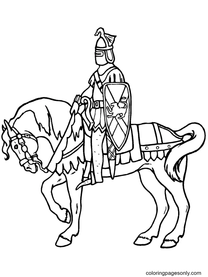 Caballero Para Colorear 55