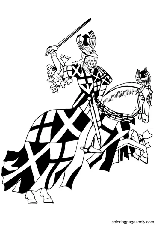 Caballero Para Colorear 73
