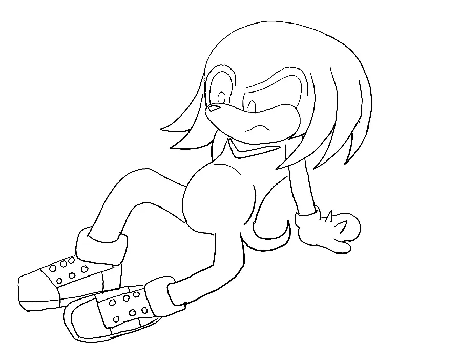 Knuckles Coloring Pages 62