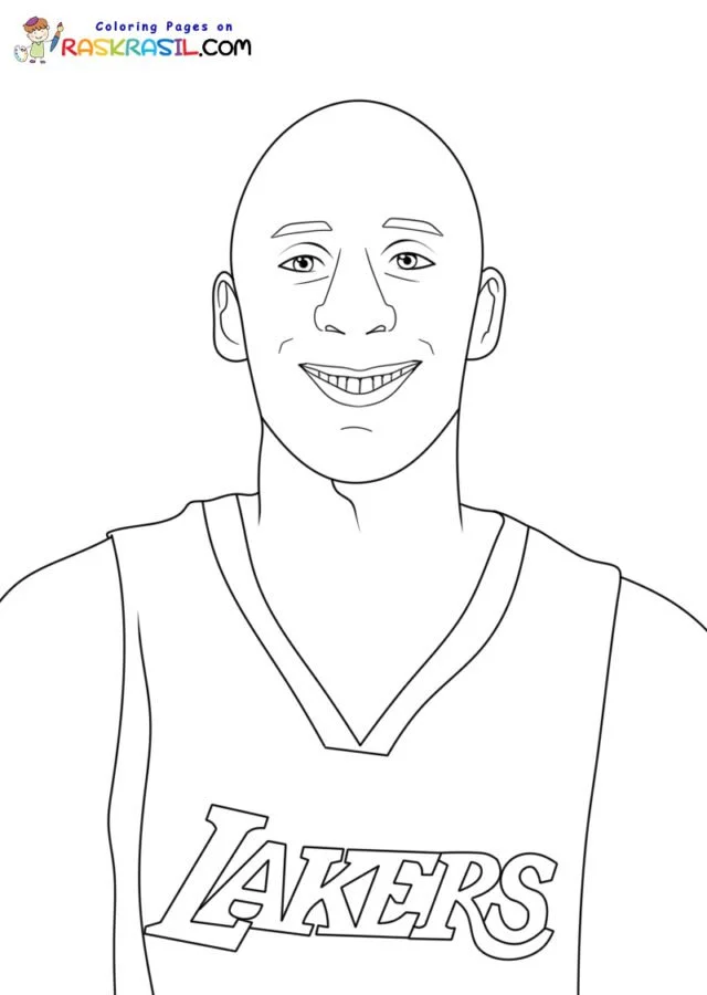 Desenhos de Kobe Bryant Para Colorir