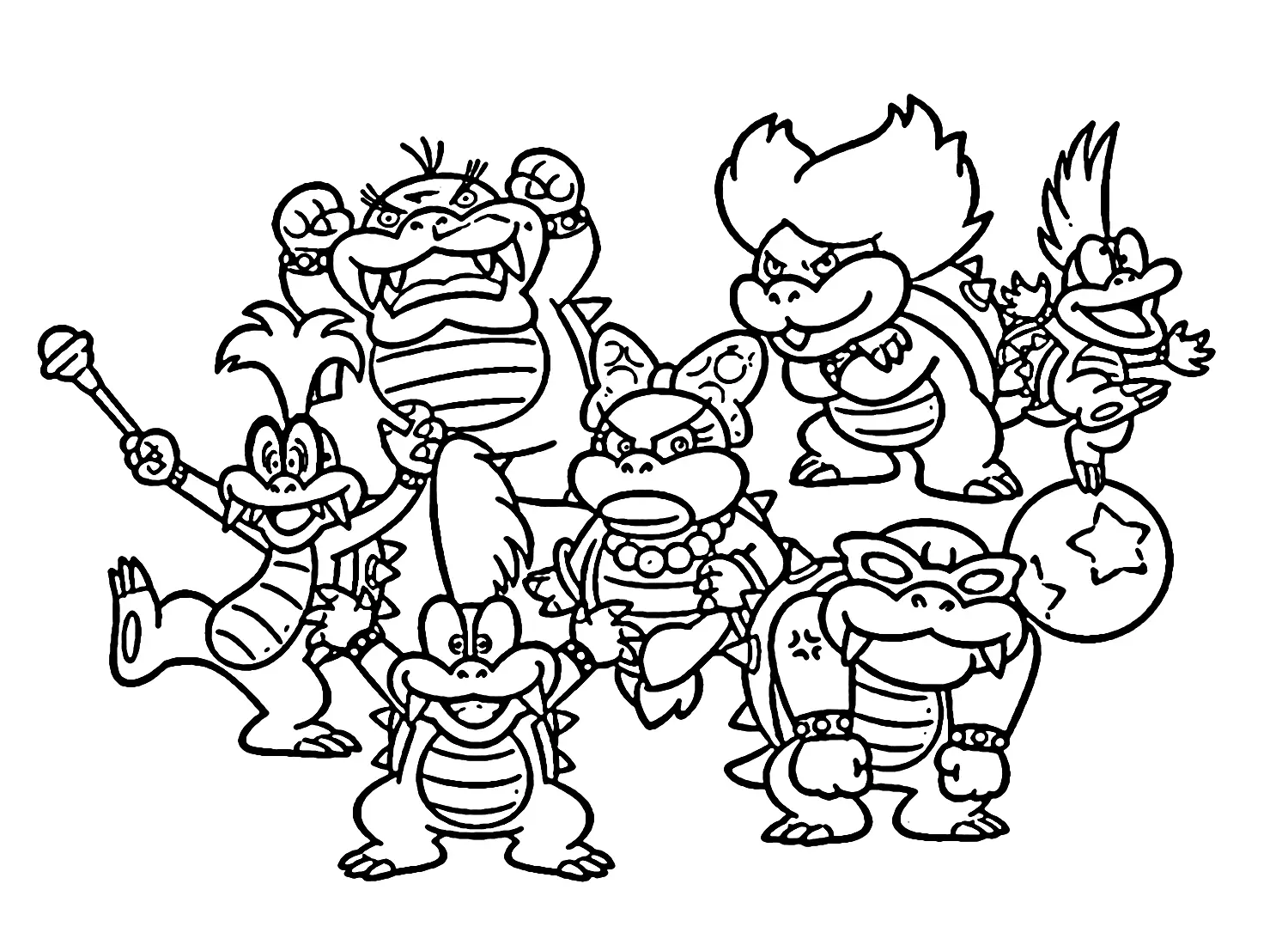 Koopalings Coloring Pages 6