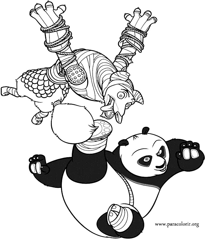 Kung Fu Panda Coloring Pages 50